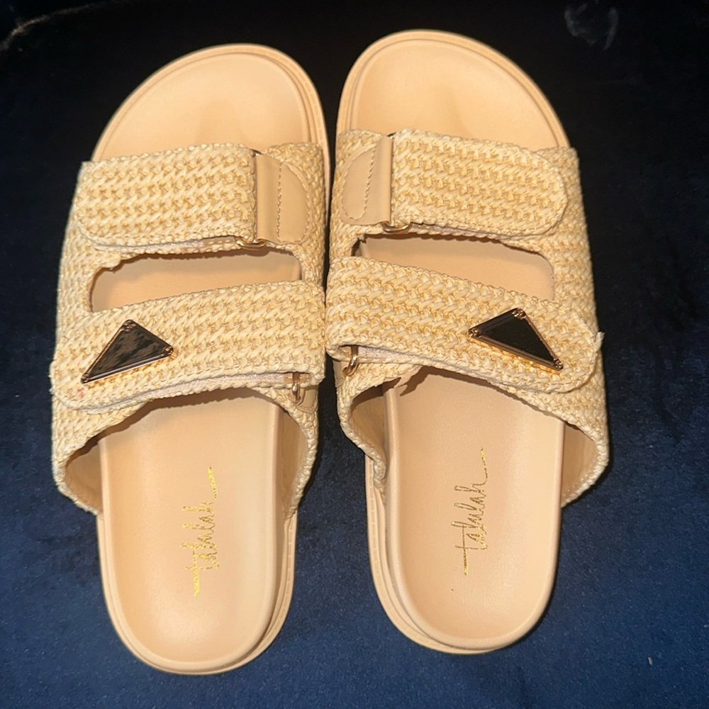 Shop Talulah NWOT Raffia Sold Out Sandals Prada Style